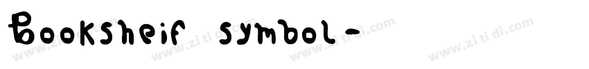 Booksheif symbol字体转换